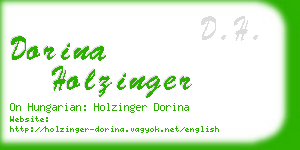 dorina holzinger business card